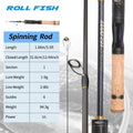 ROLLFISH Ultra-Light Telescopic Fishing Rod UL Travel Trout Fishing Rod, Compact & Portable Design