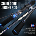 ROLLFISH Premium 2-Section Carbon Fiber Fast Jigging Rod Saltwater Deep Sea Tuna Bass Fishing Fuji Guides&Fuji Reel Seat