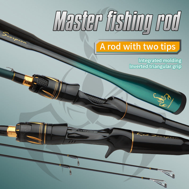 ROLLFISH Lure Fishing Rod for Saltwater &amp; Freshwater – Spinning &amp; Casting 1.8m–2.7m