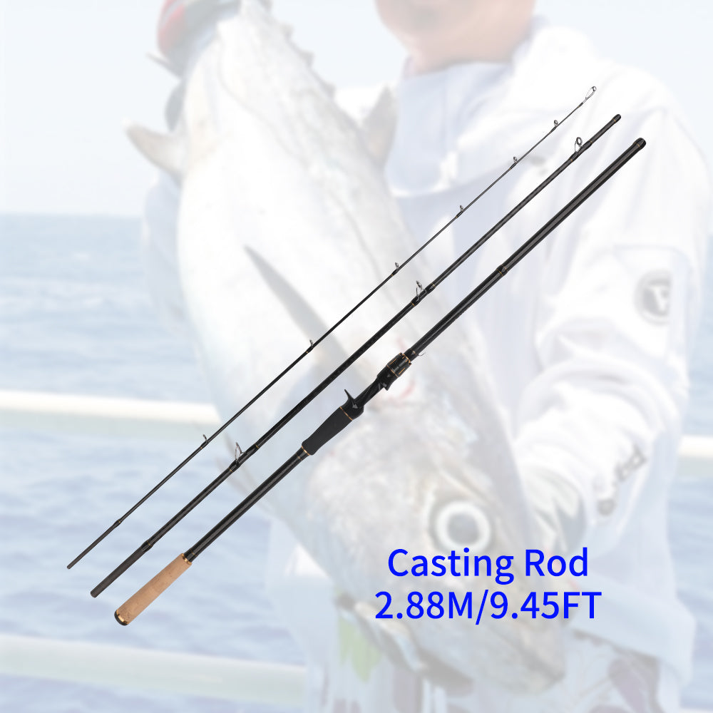 ROLL FISH Zeus Long Range Surf Casting Rod – 2.88–3.3m Cross-Carbon Saltwater Fishing Rod