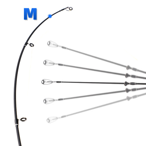 Roll Fish Best-Selling Lightweight Carbon Fiber Lure Rod Spinning/Casting Fishing Rod Suitable for Freshwater/Saltwater Bass Fishing, Fast Action Medium Power