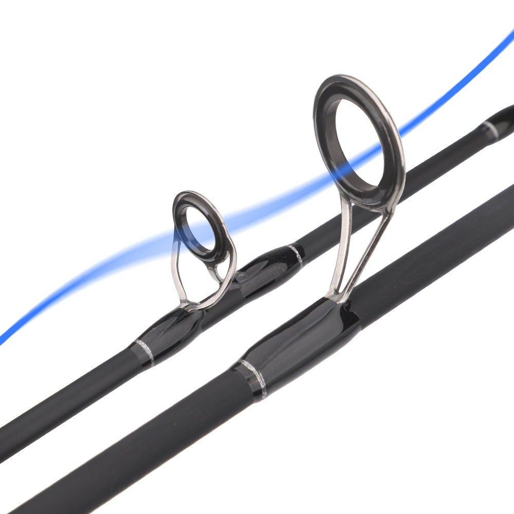 Roll Fish Best-Selling Lightweight Carbon Fiber Lure Rod Spinning/Casting Fishing Rod Suitable for Freshwater/Saltwater Bass Fishing, Fast Action Medium Power