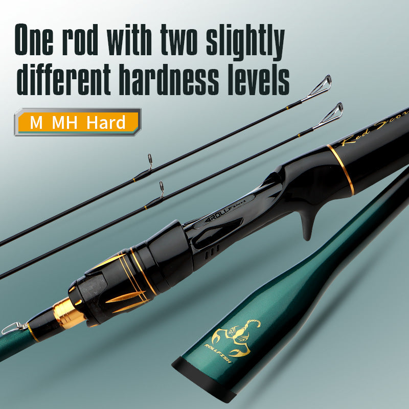 ROLLFISH Lure Fishing Rod for Saltwater &amp; Freshwater – Spinning &amp; Casting 1.8m–2.7m