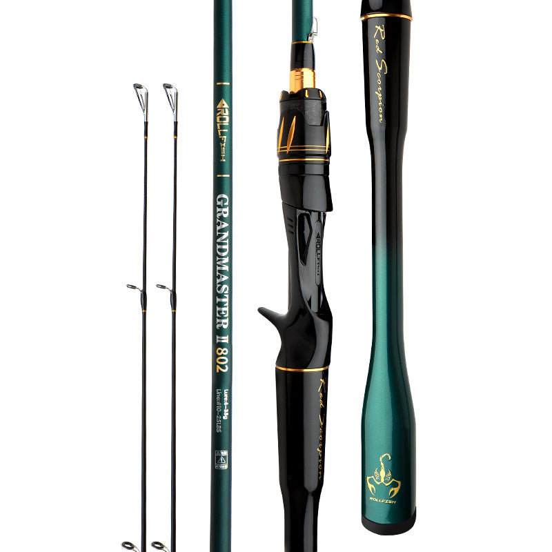 ROLLFISH Lure Fishing Rod for Saltwater &amp; Freshwater – Spinning &amp; Casting 1.8m–2.7m