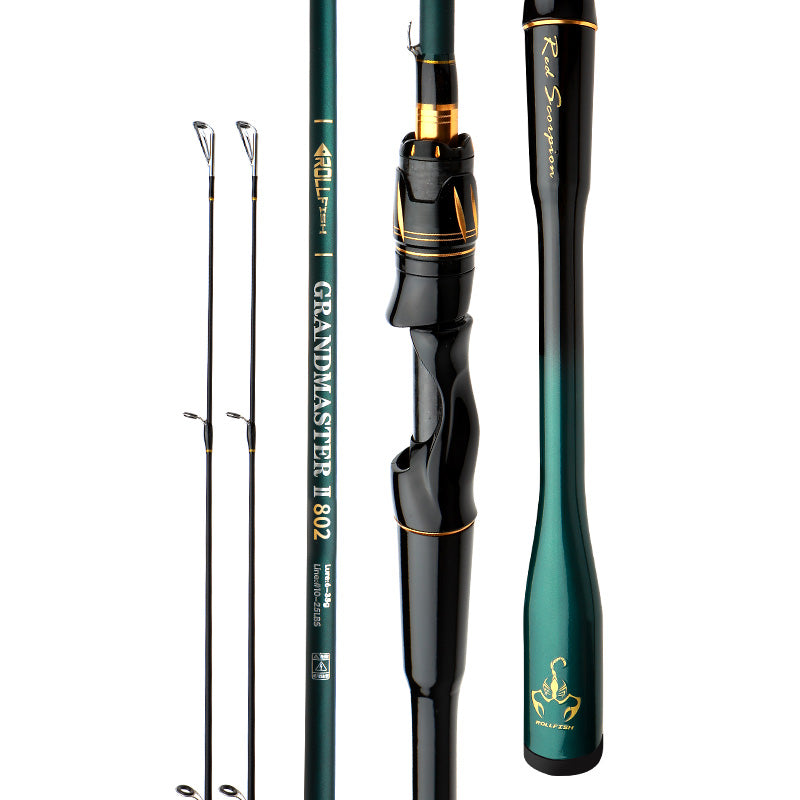 ROLLFISH Lure Fishing Rod for Saltwater &amp; Freshwater – Spinning &amp; Casting 1.8m–2.7m