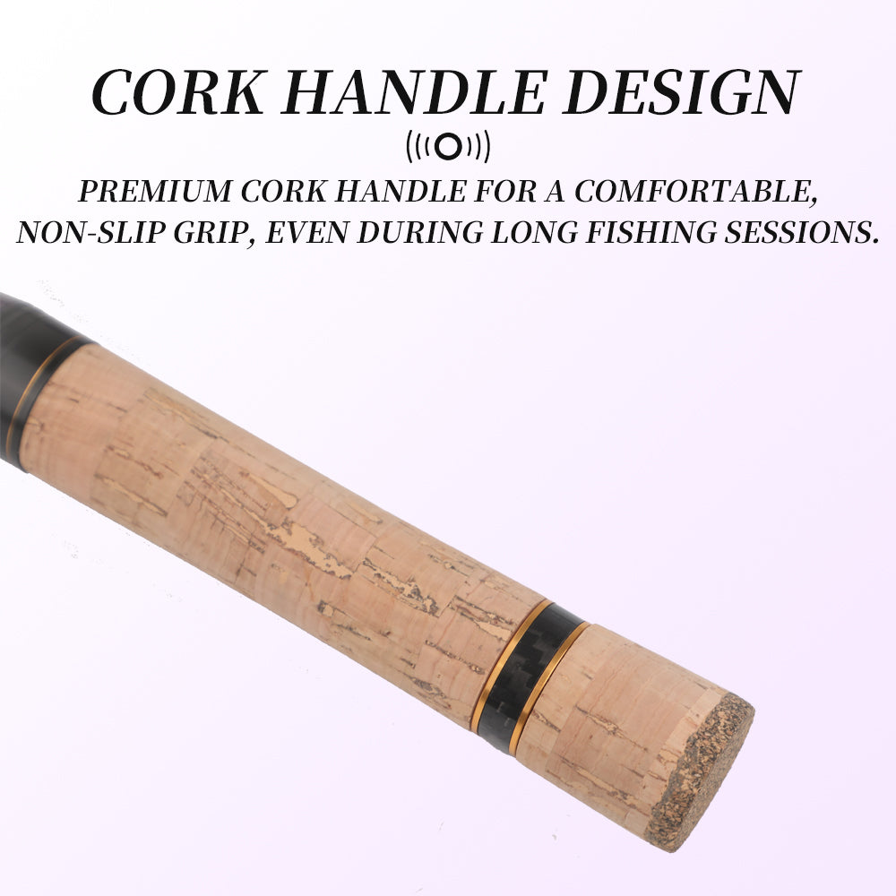 ROLLFISH Ultra Light Spinning & Casting Rod UL Power Fishing Rod for Trout/Bass Freshwater Rod with Sensitive Tip