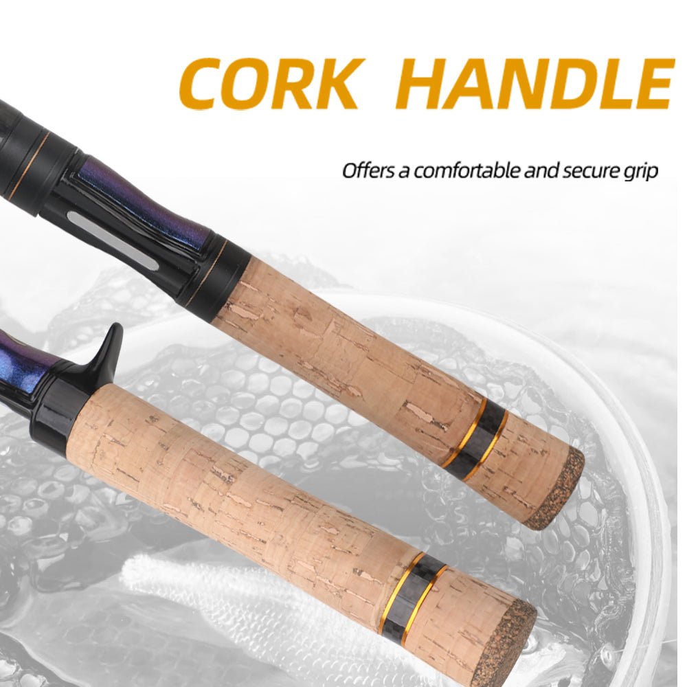 ROLLFISH Ultra-Light Telescopic Fishing Rod UL Travel Trout Fishing Rod, Compact & Portable Design