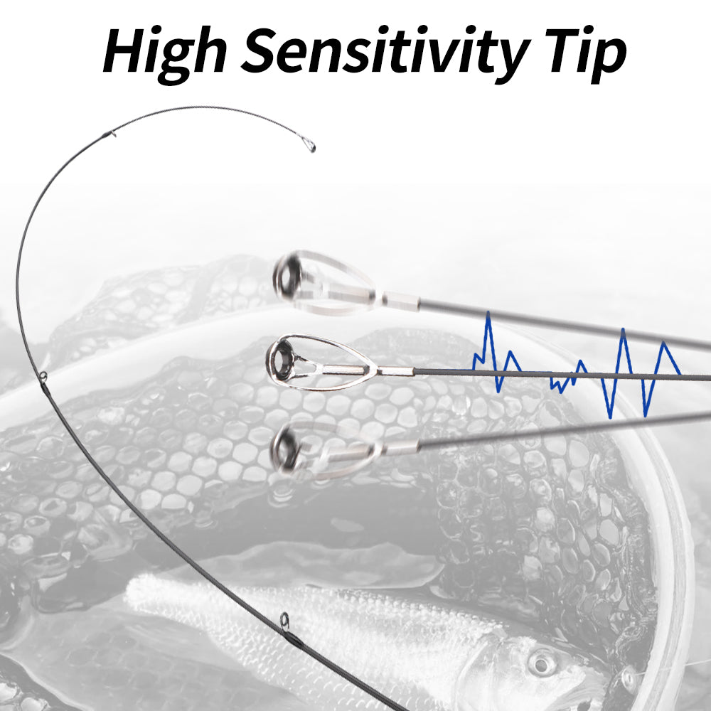 ROLLFISH Ultra-Light Telescopic Fishing Rod UL Travel Trout Fishing Rod, Compact & Portable Design