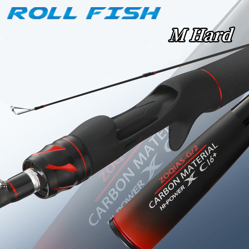 ROLLFISH Carbon Fiber M Power Fishing Rod - Versatile All-Water Lure Rod for Fresh & Saltwater